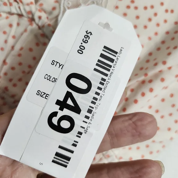 Nwt Sadie & Sage Peplum Tank. - Picture 6 of 9